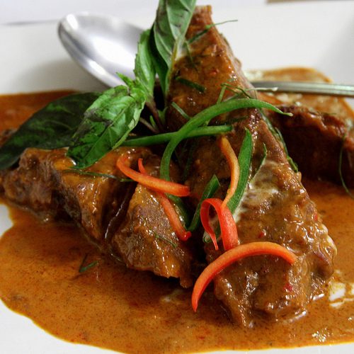 Boeuf au curry Panang (Panang Nua) (พะแนงเนื้อ)